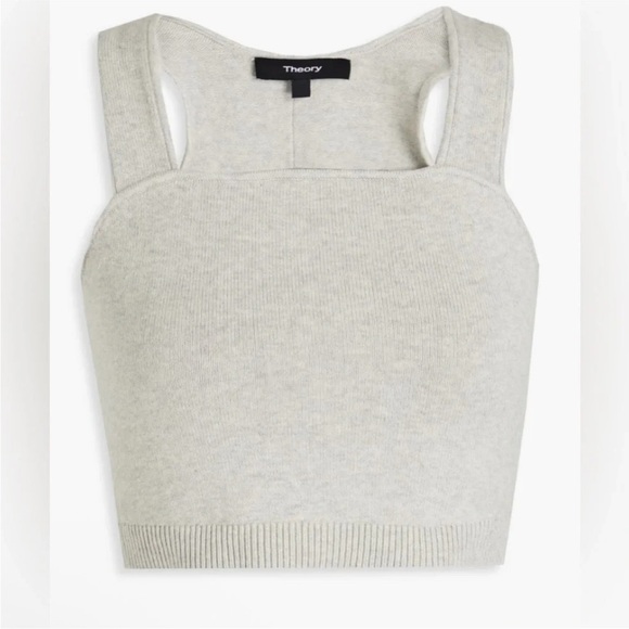NWT Theory crop tank cotton cashmere Large - Picture 1 of 5